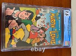 #1 Adventures of Dean Martin and Jerry Lewis Comic Book 1952 Graded 7.5