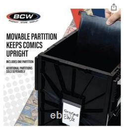 1 Case (5) BCW Black CGC Graded Slab Comic Book Box Acid Free Storage Tote Bin