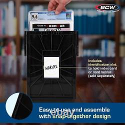 1 Case (5) BCW Black CGC Graded Slab Comic Book Box Acid Free Storage Tote Bin