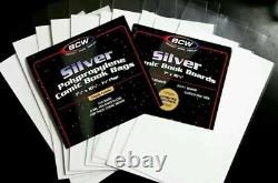 10 100 1000 BCW Current Silver Golden Age Thick Comic Book Bags or Boards