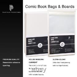 1000 Comic Book Bags & Boards for Current/Modern Premium Resealable Bags