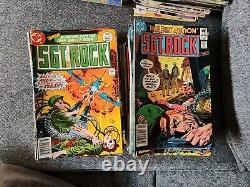 114 Vintage Piece Lot of Sgt. Rock Comic Books Numbers Listed In Description