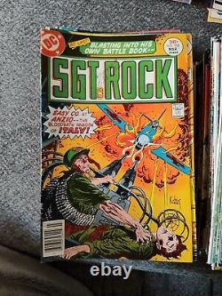 114 Vintage Piece Lot of Sgt. Rock Comic Books Numbers Listed In Description