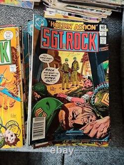 114 Vintage Piece Lot of Sgt. Rock Comic Books Numbers Listed In Description