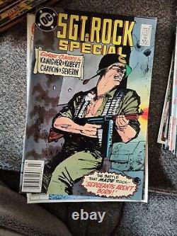 114 Vintage Piece Lot of Sgt. Rock Comic Books Numbers Listed In Description