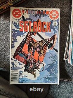 114 Vintage Piece Lot of Sgt. Rock Comic Books Numbers Listed In Description