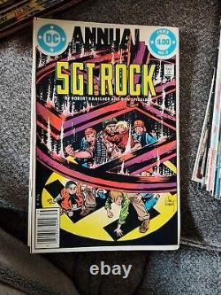 114 Vintage Piece Lot of Sgt. Rock Comic Books Numbers Listed In Description