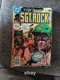 114 Vintage Piece Lot of Sgt. Rock Comic Books Numbers Listed In Description