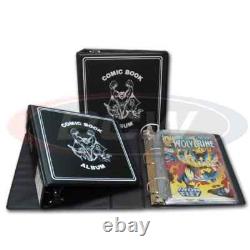 12 BCW 3-inch Comic Book Collector's Album (Black) 3-Ring Binder for Comic Books