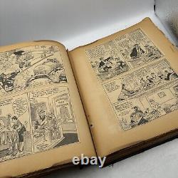 1250+ Lot Platinum & Golden Age Clipped Newspaper Comic Strip Scrapbook Superman