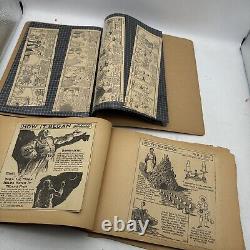 1250+ Lot Platinum & Golden Age Clipped Newspaper Comic Strip Scrapbook Superman