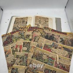 1250+ Lot Platinum & Golden Age Clipped Newspaper Comic Strip Scrapbook Superman