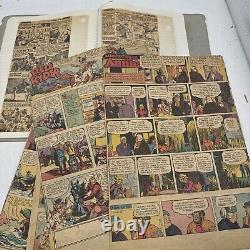 1250+ Lot Platinum & Golden Age Clipped Newspaper Comic Strip Scrapbook Superman