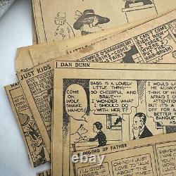 1250+ Lot Platinum & Golden Age Clipped Newspaper Comic Strip Scrapbook Superman