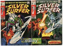 1968 Silver Surfer 1-18 & Fantastic Four 48 VG/F Complete Run