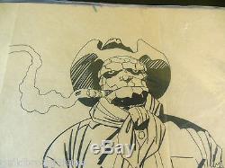 1972RARE JACK KIRBY ORIGINAL COMIC ART BEN GRIMM FANTASTIC FOUR INK DRAWING