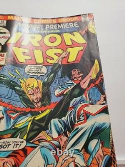 1974 Marvel Premiere #15 1st Appearance of Iron Fist NO VALUE STAMP RARE