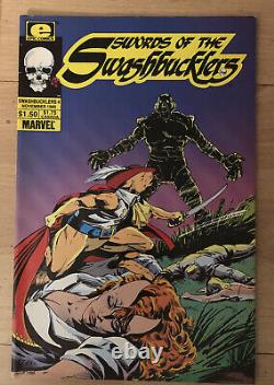 1985 Epic Comics Swords Swashbucklers 4 Mantlo Story Guice Art Moonshadow Ad VG