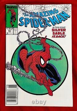 1988 Amazing Spider-Man 301 Classic App NEWSSTAND key Stan Lee vtg NO CREASES
