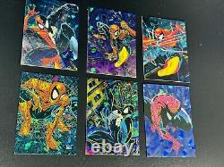 1992 Comic Images- Spider-Man McFarlane Era Complete Prism Chase Cards Set P1-P6