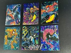 1992 Comic Images- Spider-Man McFarlane Era Complete Prism Chase Cards Set P1-P6