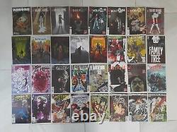32x Comic Books With Cardstock And Plastic. Venom, Guardians, dollhouse, more