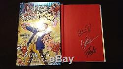 3x Signed Stan Lee Amazing Fantastic Incredible A Marvelous Memoir Book Comics