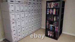 5 Long Comic Book Drawer Boxes Comics Storage Box with Drawers and Dividers