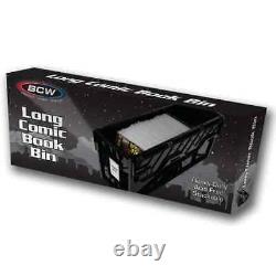 5 PACK BCW Long Comic Book Bin Heavy Duty Acid Free- 300 Ct Stackable CASE OF 5