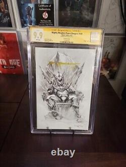 9.9 CGC MIGHTY MORPHIN POWER RANGERS #108 Signed By Ivan Tao SKETCH VARIANT SDCC