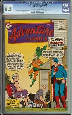 ADVENTURE COMICS #260 CGC 6.5 OWithWH PAGES