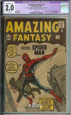 Amazing Fantasy #15 Cgc 2.0 Ow Pages