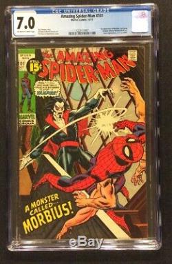 AMAZING SPIDER-MAN #101 Comic Book CGC 7.0 1ST APPEARANCE MORBIUS Marvel 1971