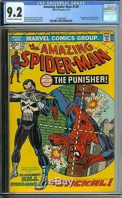 AMAZING SPIDER-MAN #129 CGC 9.2 OWithWH PAGES