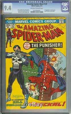AMAZING SPIDER-MAN #129 CGC 9.4 OWithWH PAGES