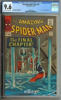 AMAZING SPIDER-MAN #33 CGC 9.6 OWithWH PAGES