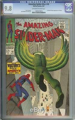 AMAZING SPIDER-MAN #48 CGC 9.8 OWithWH PAGES