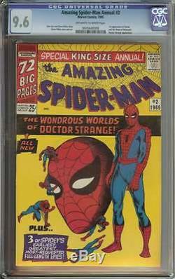 AMAZING SPIDER-MAN ANNUAL #2 CGC 9.6 OWithWH PAGES