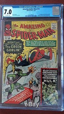 AMAZING SPIDERMAN #14 (1964) 1st Appearance of GREEN GOBLIN & HULK / SPIDEY