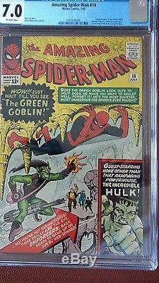 AMAZING SPIDERMAN #14 (1964) 1st Appearance of GREEN GOBLIN & HULK / SPIDEY