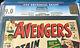 AVENGERS #4 9.0 CGC 1964 Comic Book STAN LEE JACK KIRBY SIGNATURE sig auto