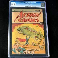 Action Comics #1 1976 Reprint CGC 9.8 10 CENT SLEEPING BAG Superman Comic