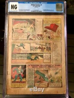 Action Comics #1 First Appearance Of Superman Universal Unrestored Holy Grail