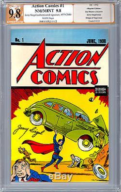 Action Comics #12345 Cgc/pgx Collection Of A Lifetime #1 Sig Jerry Siegel 1938