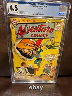 Adventure Comics #215 CGC 4.5 VG+ EARLY SILVER AGE DC Comics, 1955 LOOK