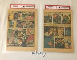 All Winners Comics 4 2 pages Rare Golden Age Human Torch And Demolition Man