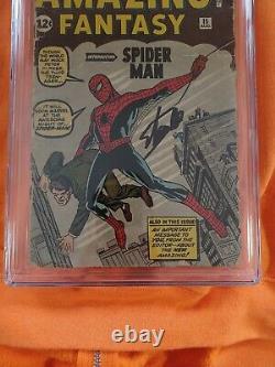 Amazing Fantasy 15 1.0-Signed by STAN LEE 1st App Spider-Man 1962 Marvel CGC