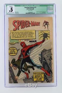 Amazing Fantasy #15 CGC 0.5 Marvel 1962 1st App & ORIGIN of Spider-Man