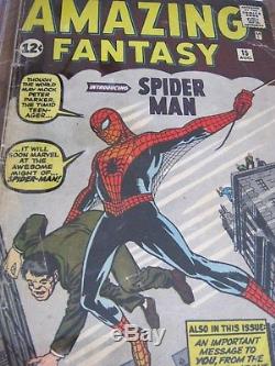 Amazing Fantasy #15 CGC 2.5 OW 1st Appearance Spider-Man Minimal Marvel Chipping