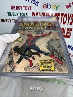 Amazing Fantasy #15 CGC 3.5 1st Spider-Man! Silver Age Grail! Off-White Pages